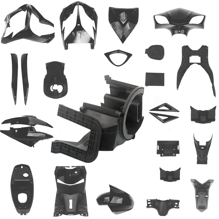 Herstellung von Formteilen aus Kunststoffteilen für Autos