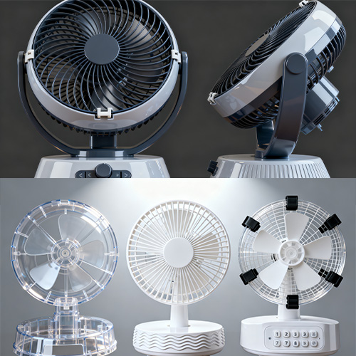 Formteil für Tischventilatoren aus Kunststoffspritzguss